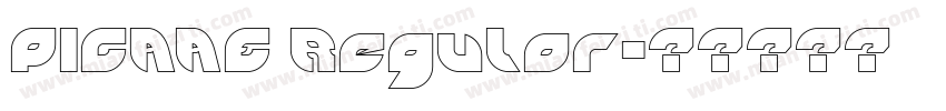 PICAAE Regular字体转换